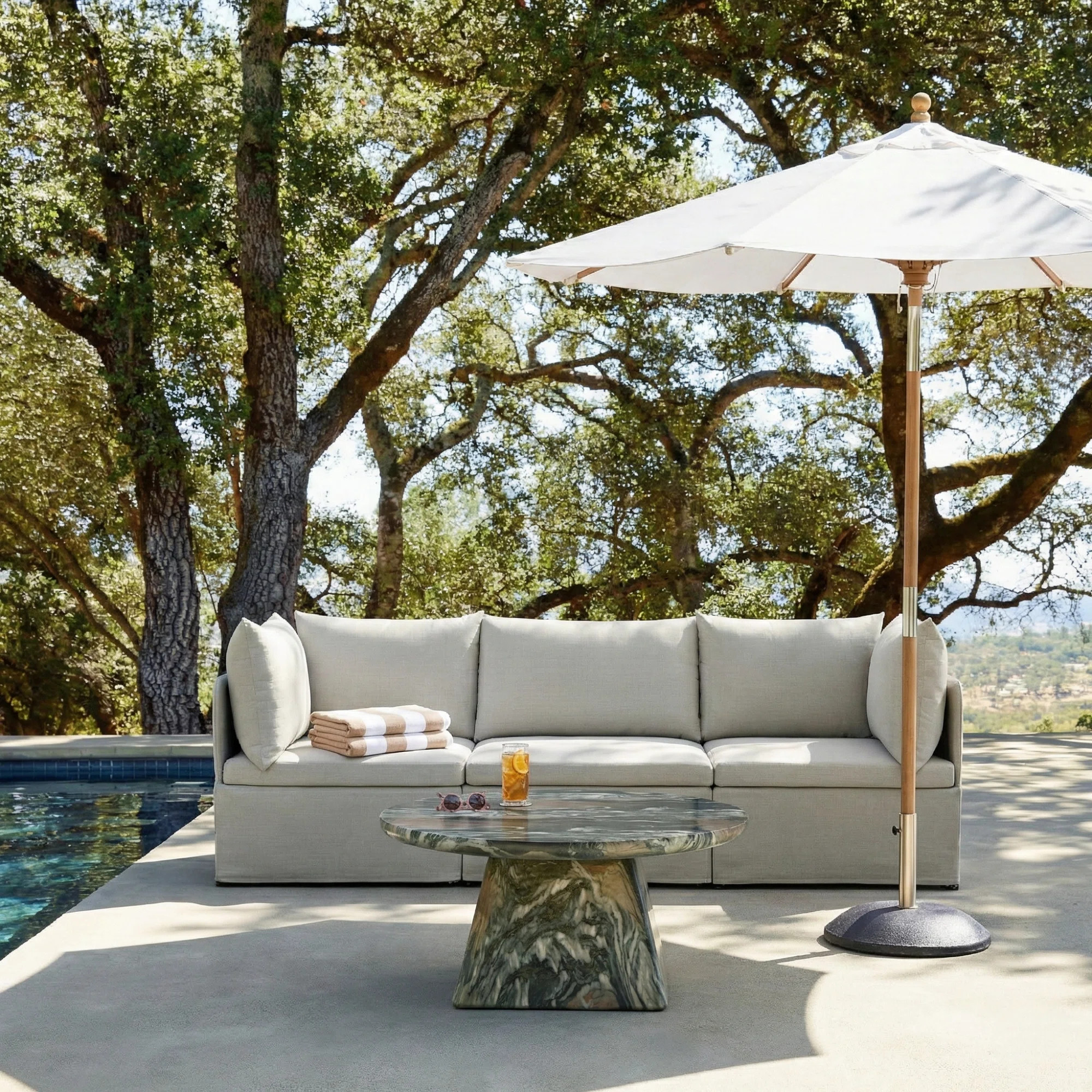 Irene Outdoor Modular Sofa Set Foldable & Portable Patio Sofa With Removable Cushions | Wayfair North America