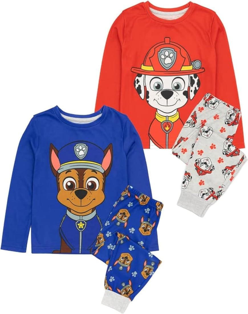 Paw Patrol Pajamas Kids 2 Pack Boys Girls Chase Marshall Pjs Sets | Amazon (US)