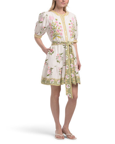 Linen Blend Shirt Mini Dress | TJ Maxx