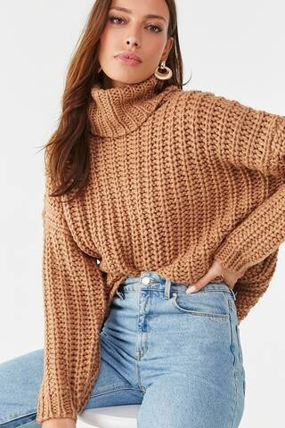 Ribbed Turtleneck Sweater | Forever 21 (US)