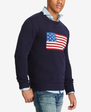 Polo Ralph Lauren Men's American Flag Cotton Sweater | Macys (US)