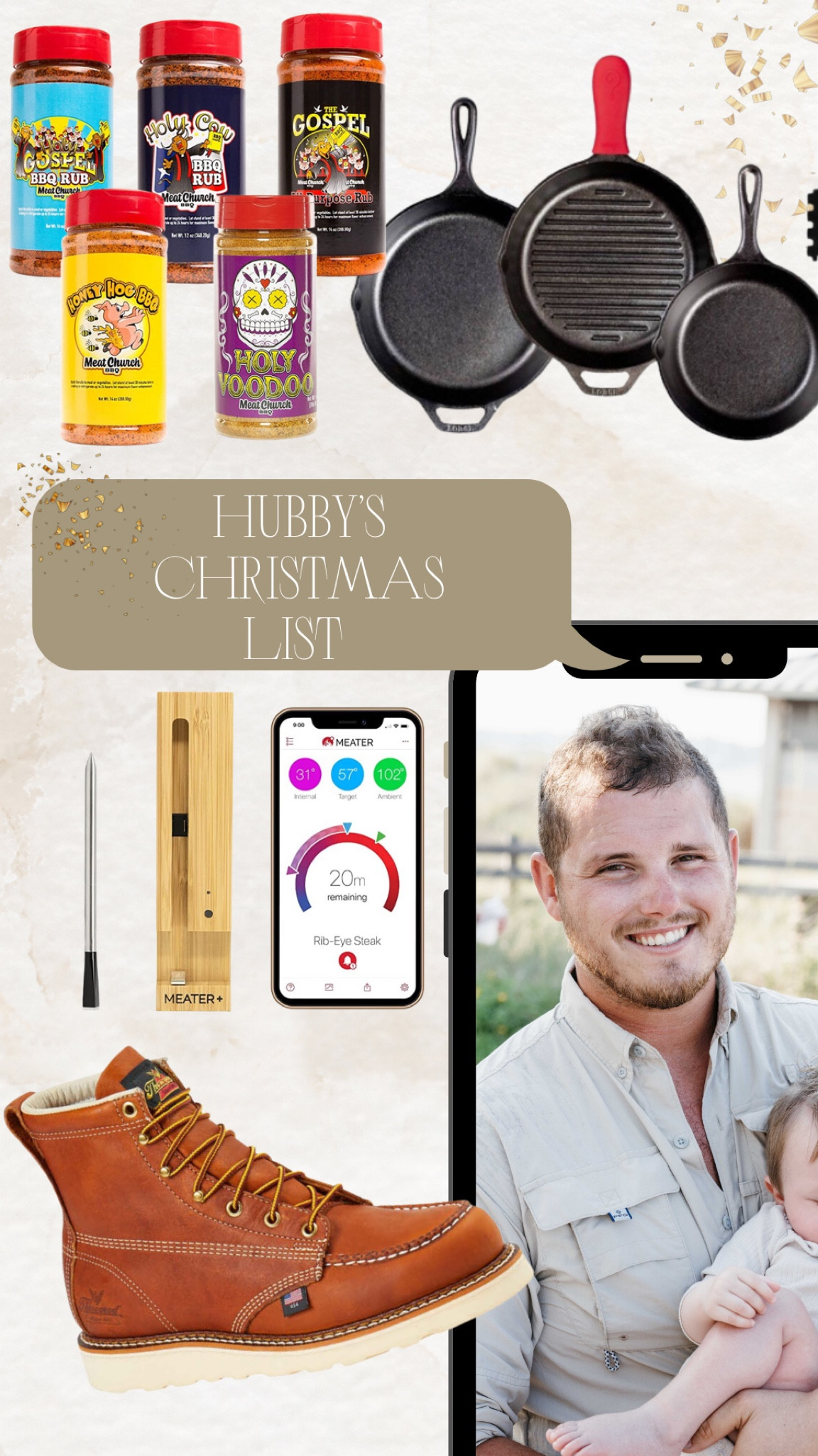 Hubby’s Christmas list! 

#LTKGiftGuide #LTKHoliday #LTKfamily