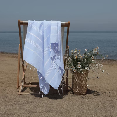 Linum Home Textiles Lucky Pestemal Beach Towel : Microfiber, Machine Washable, Non-Slip Backing | Target