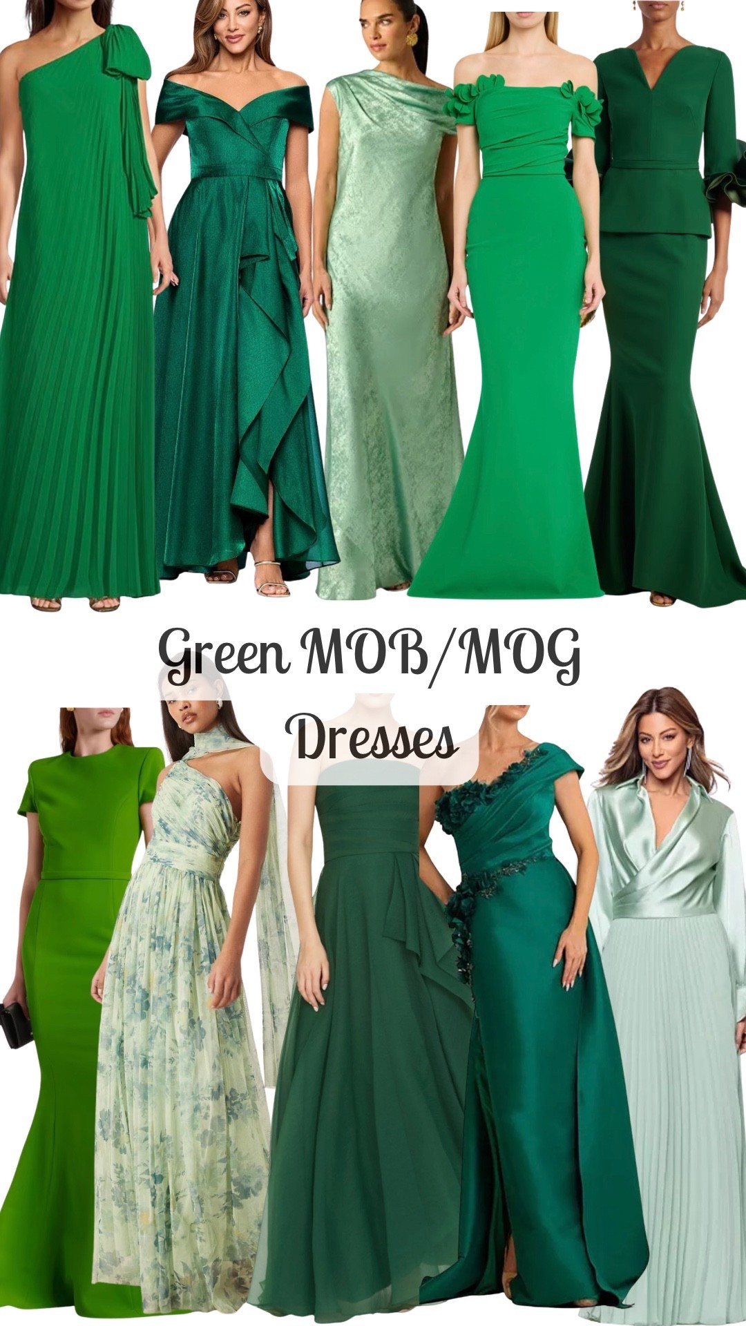 Green, sage, emerald Mother of the Bride and Mother of the Groom Dresses

#LTKWedding