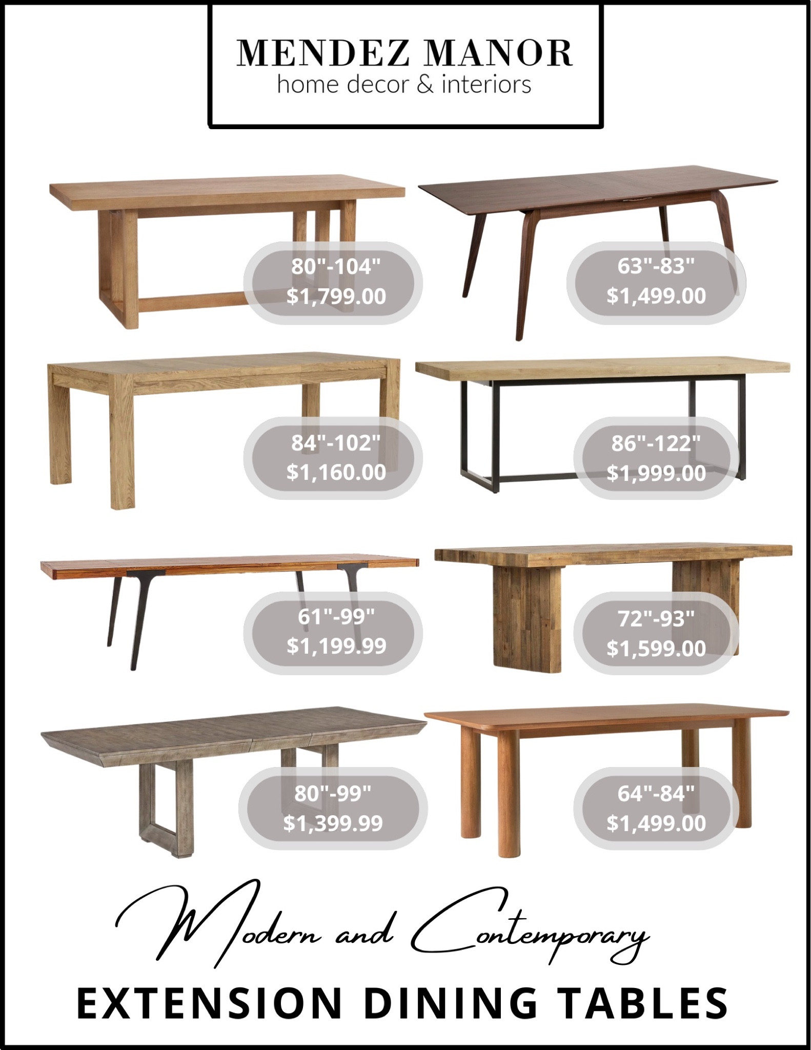 Lastly, we have modern and contemporary extension tables! I love the Portola table from #PotteryBarn and went with that one in my own home, but here are a few other options worth eyeing!

#diningtable #extensiontable #extensiondiningtable #table #diningroom #diningroomstyle

#LTKstyletip #LTKhome