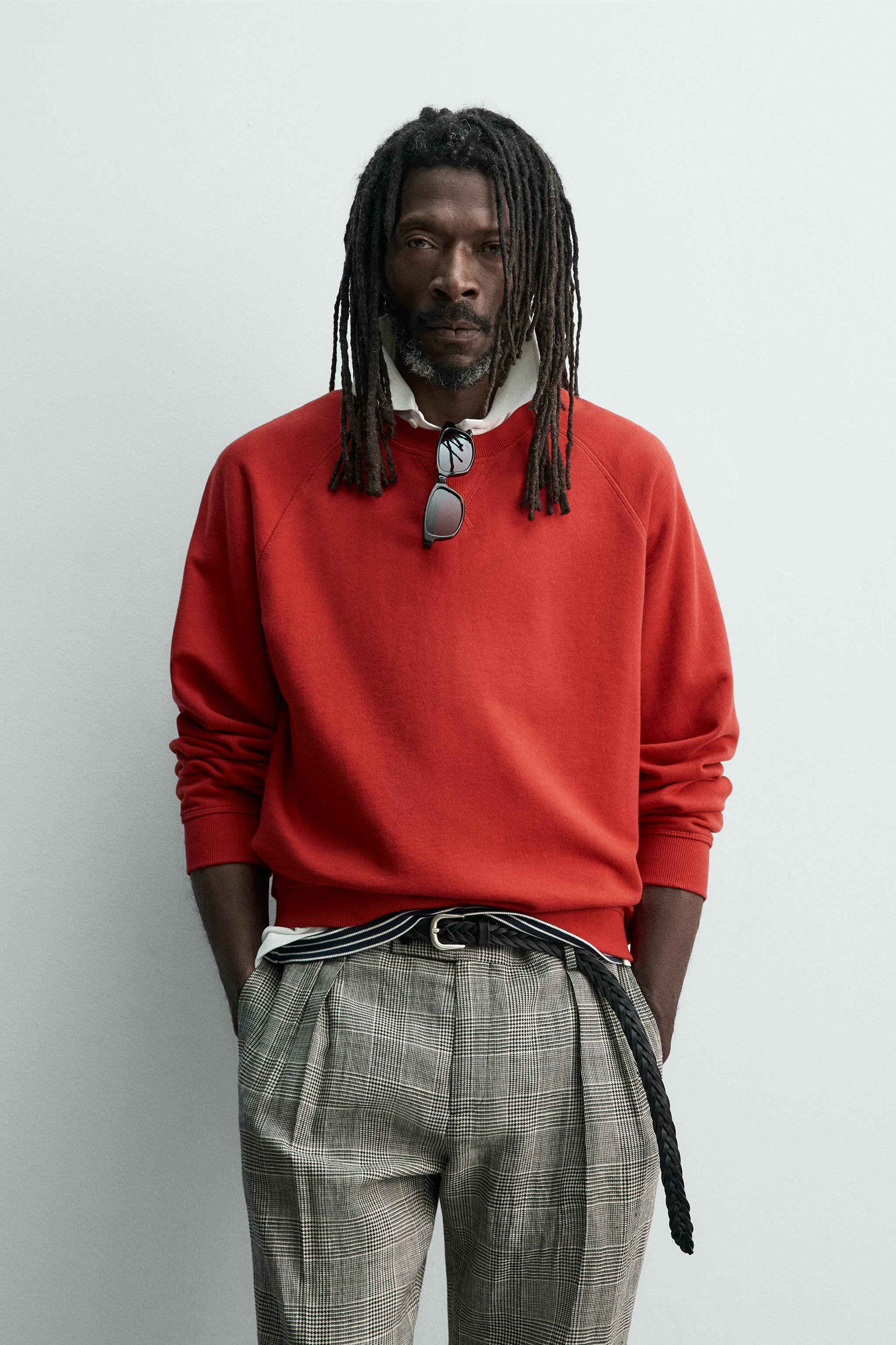 AARON LEVINE X ZARA WASHED CREWNECK SWEATSHIRT | Zara UK