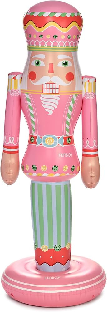FUNBOY Pink Inflatable Nutcracker – 5ft Tall Indoor/Outdoor Holiday Decoration – Oversized Ch... | Amazon (US)