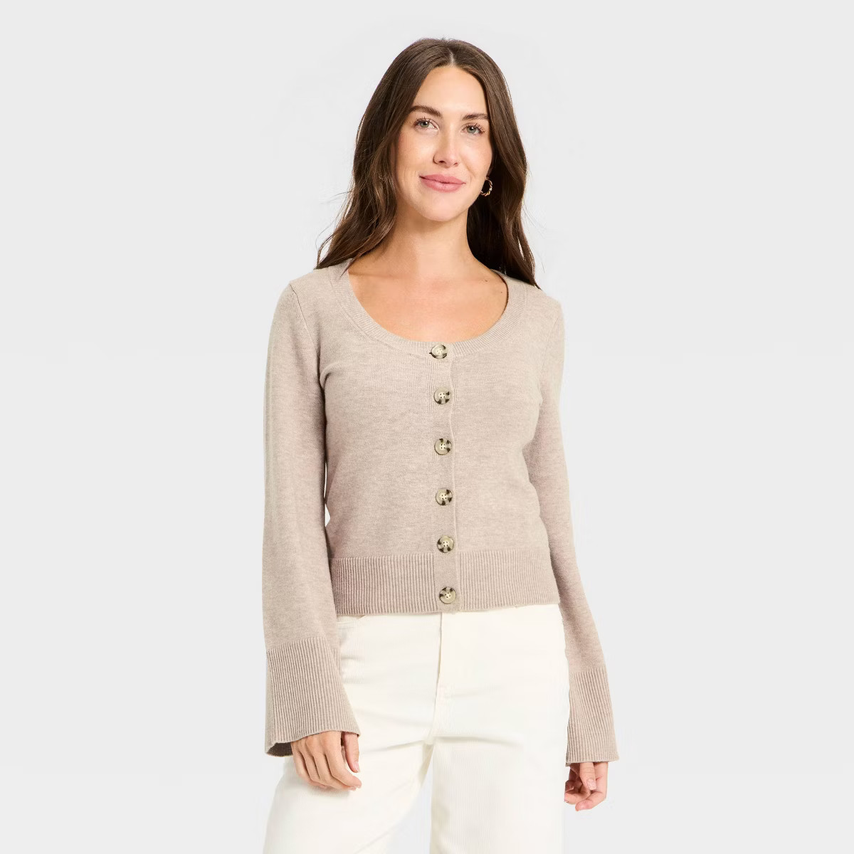 Women's Button-Down Scoop Neck Cardigan Sweater - Universal Thread™ | Target