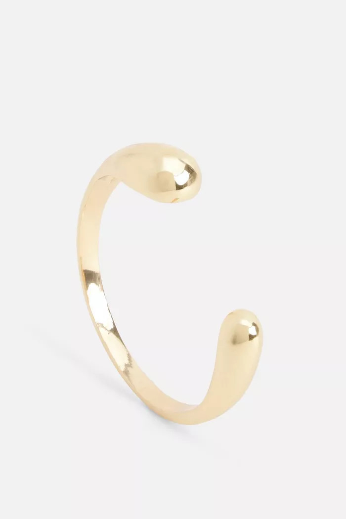 Gold Chunky Statement Bangle | Boohoo.com (UK & IE)
