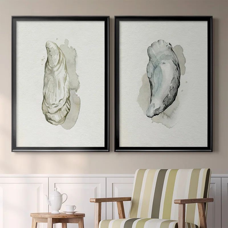 Oysters On The Bay I Framed On Canvas 2 Pieces Painting | Wayfair North America