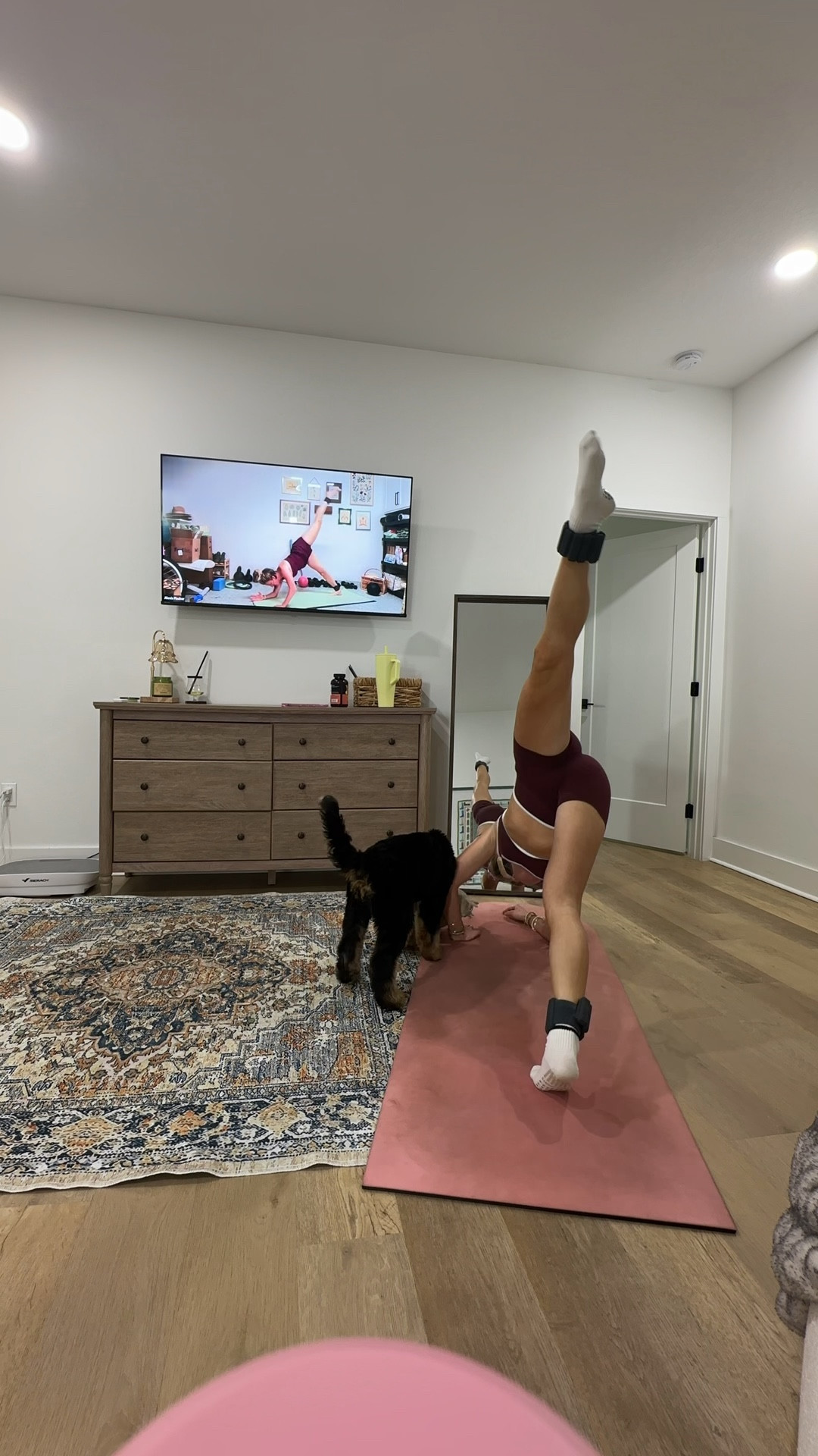 Abercrombie YPB workout set size XS and pila barre pilates grip socks  

My workout and workout gear for my daily workout. I take pilates classes from @lexfish on Instagram she has a whole online platform and membership! Most of my pilates gear and tools are from Bala. Bala use code SLOANE15. 
#workoutgear #workoutwear #pilates #ootd #outfit #athleticwear #athleticoutfit #bikershorts #sportsbra #pilatesoutfit #athleisure #bala #pilatesworkout #pilateslovers #pilatestiktok #balabangles

#LTKActive #LTKmorningroutine #LTKfitnessgoals