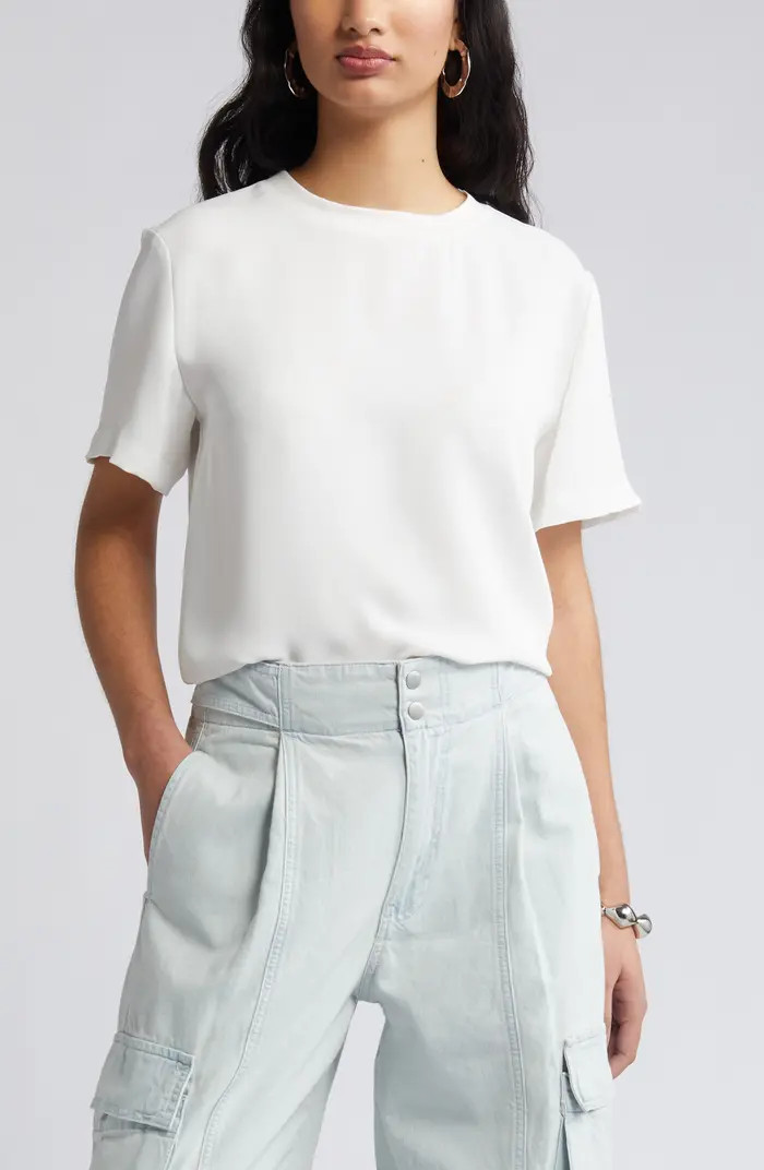 Satin T-Shirt | Nordstrom