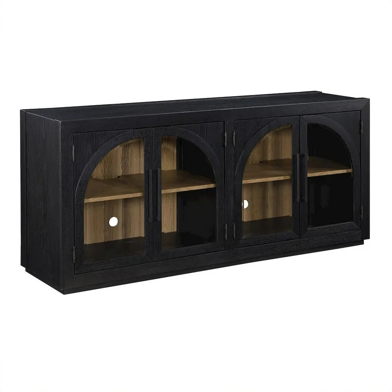 Steve Silver Magnolia Engineered Wood Buffet/Server in Black | Walmart (US)