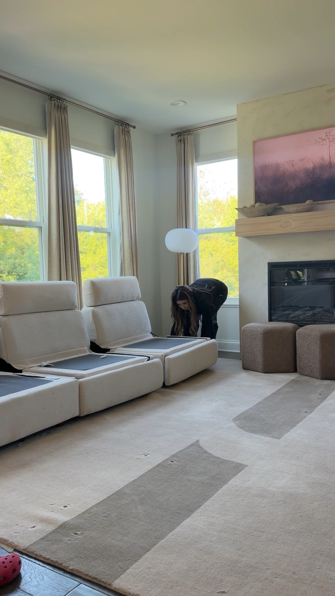 I always use rug tape to keep my rugs in place

#LTKdayinmylife #LTKU #LTKHome