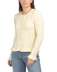 Ruffle Edge Long Sleeve Cardigan | Women | Marshalls | Marshalls