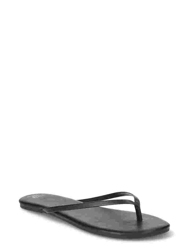 Time and Tru Women's Barely There Sandals, Wide Width Available | Walmart (US)