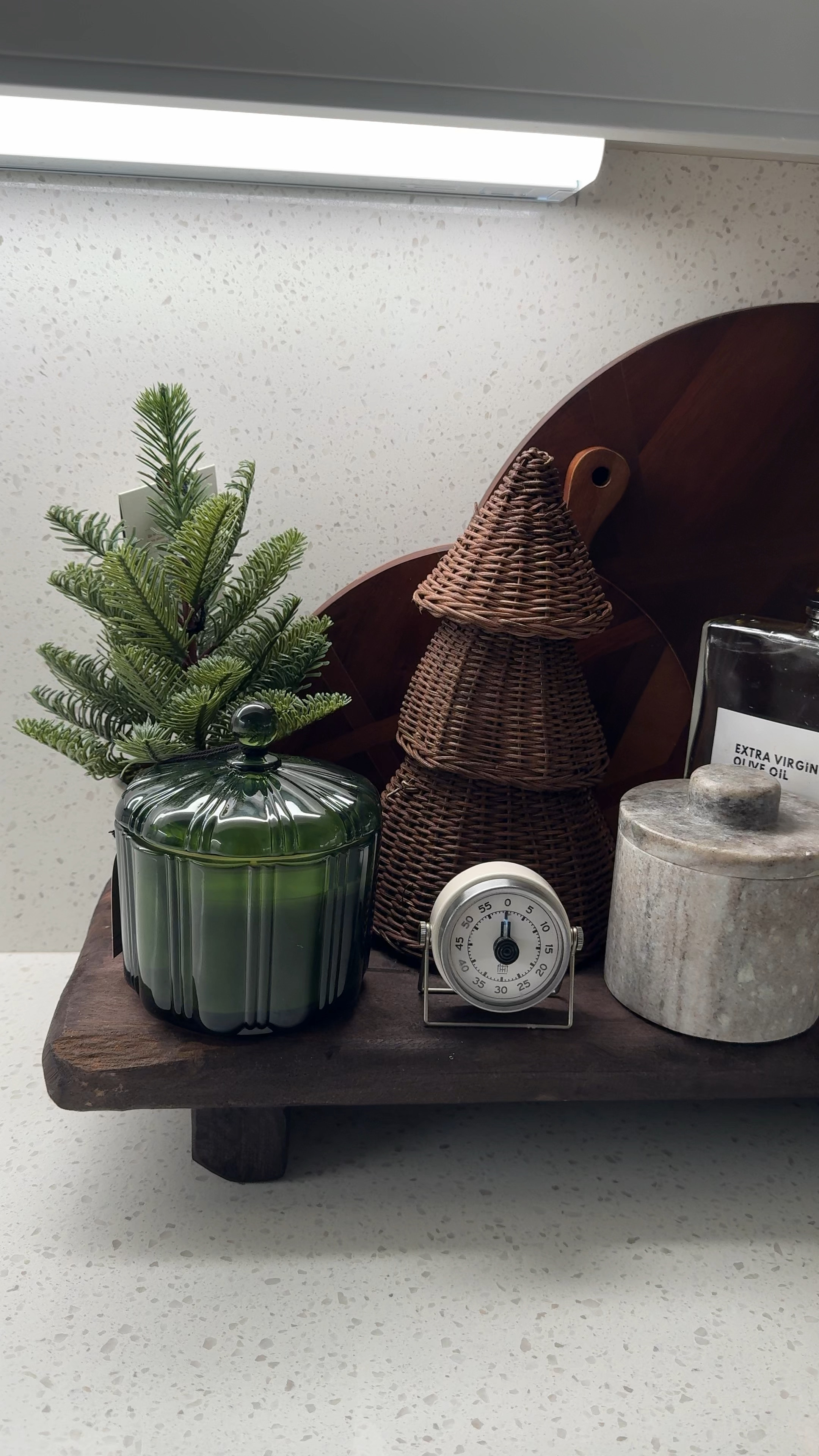 Kitchen counter styling  for Christmas 🎄 
