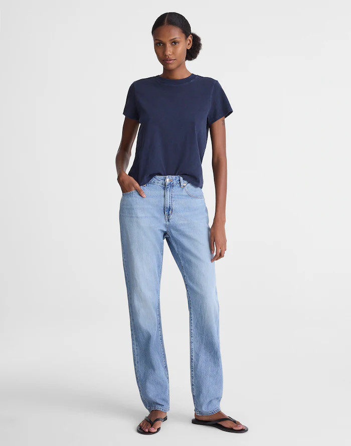 The Dean Easy Straight Jean in Airy Denim | Madewell