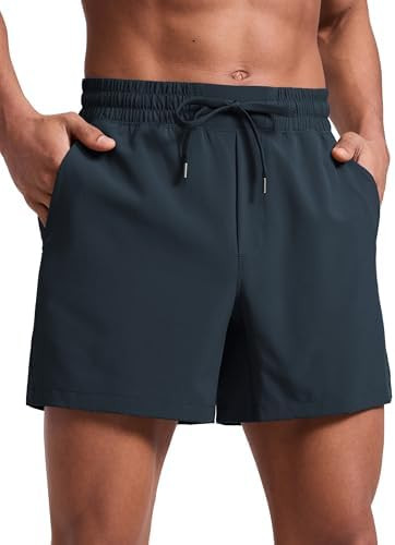 CRZ YOGA Men's Linerless Workout Shorts 5'' - Lightweight Quick Dry for Running Sports Athletic G... | Amazon (US)