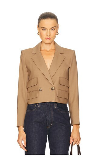 Veronica Beard Wilkie Jacket in Brown. - size 10 | Revolve Clothing (Global)