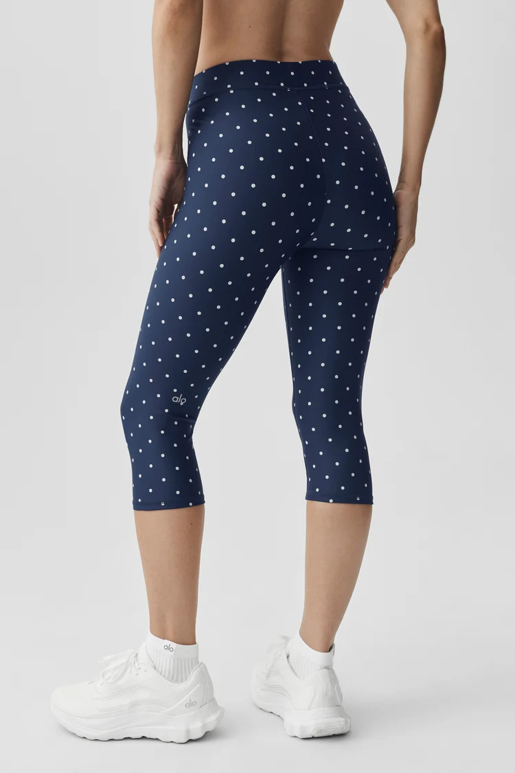 Airlift Polka Dot High-Waist Iconic 90's Capri | Alo Yoga