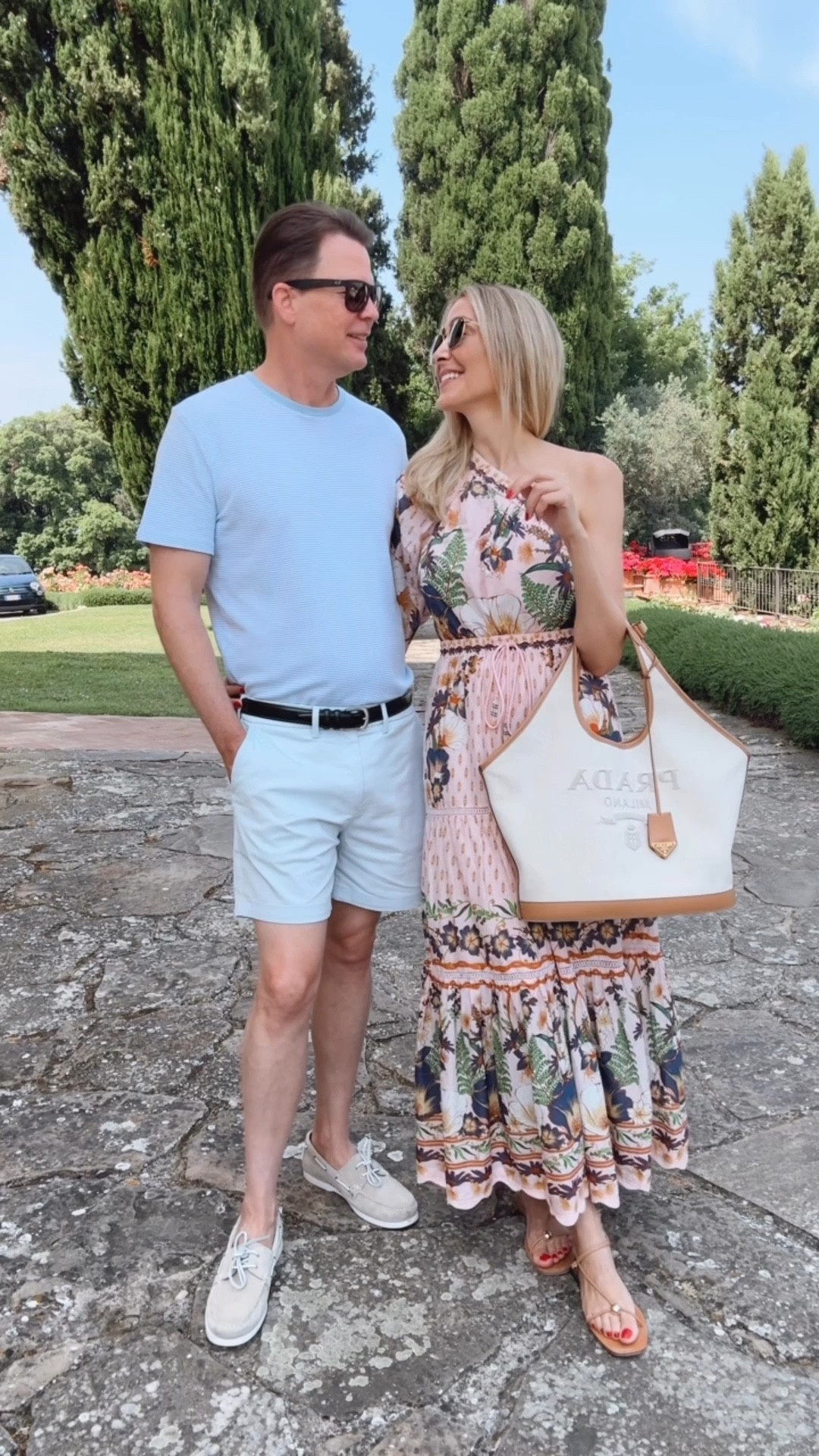 Tuscany outfit couple edition 🇮🇹 
Elegant and comfortable outfit that we love! Fits true to size and I’m wearing size small 

#LTKStyleTip #LTKSummerEdit #LTKTravel