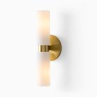 Fluted Double Short Indoor/Outdoor Sconce (3") | West Elm (US)