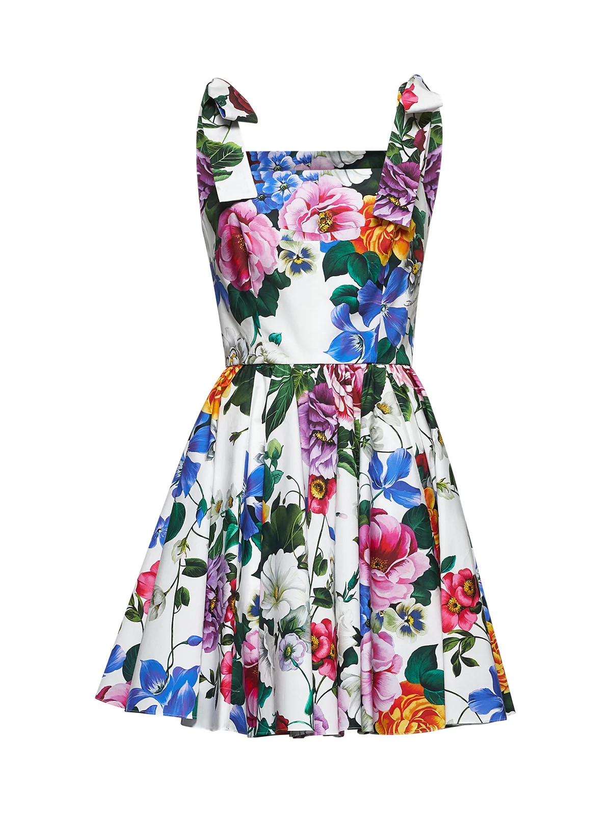 Dolce & Gabbana Floral Printed Sleeveless Mini Dress | Cettire Global