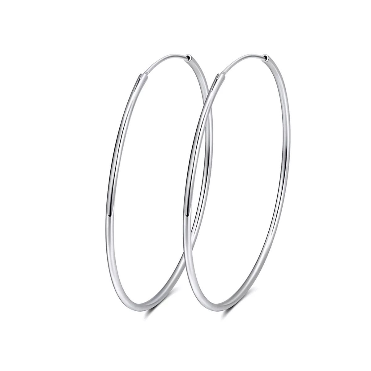 Hoop Earrings for Women 50mm Classic Thin Gold Sterling Silver Womens Ginger Lyne Collection (30m... | Target