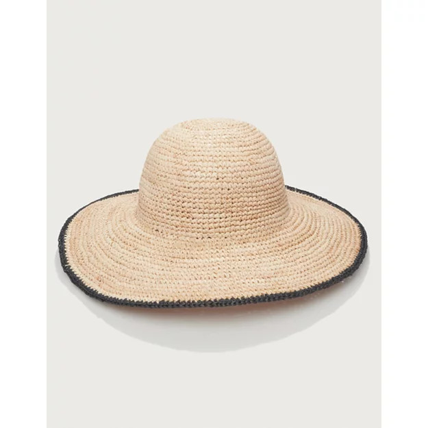 Stripe Edge Raffia Hat | The White Company UK & ROW