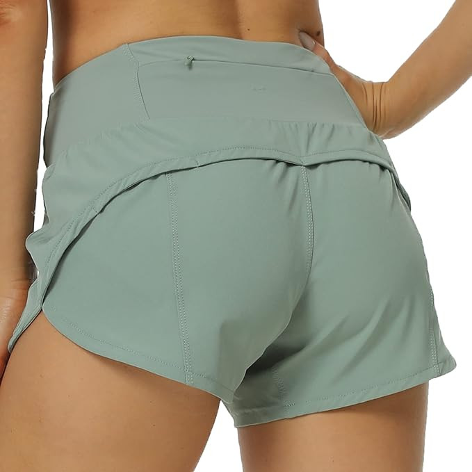 Kcutteyg Running Shorts for Women with Liner High Waisted Lightweight Womens Workout Shorts with ... | Amazon (US)