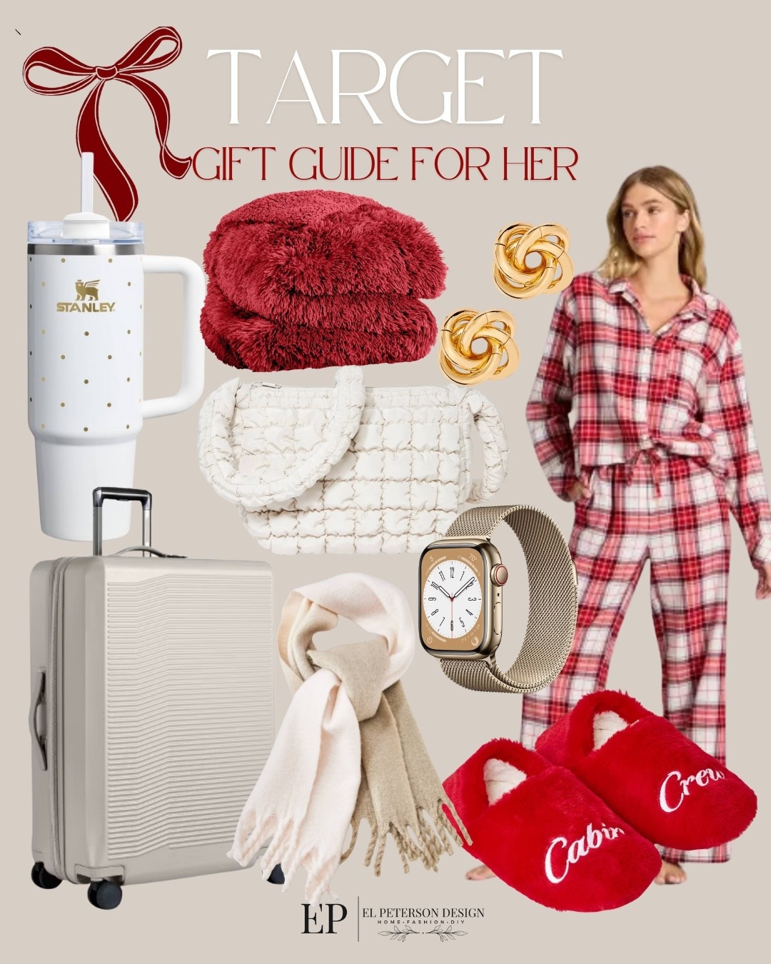 Target
Gift guide for her
Pjs
Slippers
Scarf
Luggage
Purse
Stanley
Watch
Earrings
Blanket

#LTKFindsUnder100 #LTKFindsUnder50 #LTKGiftGuide