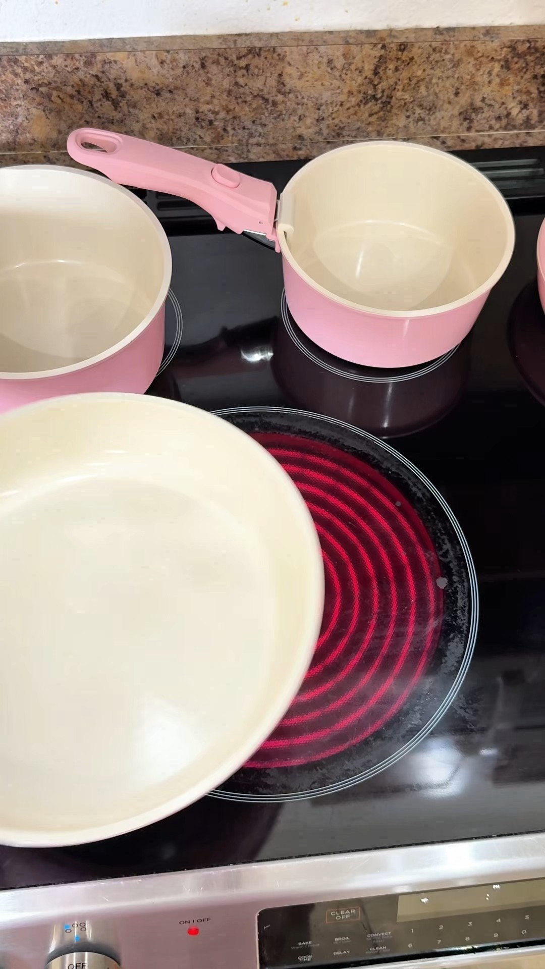 Pink Cookware that is non-stick, has removable handles, can also be storage containers. I’m in my Pink girl era. Also comes in black or cream. 

#LTKFindsUnder100 #LTKOver40 #LTKHome