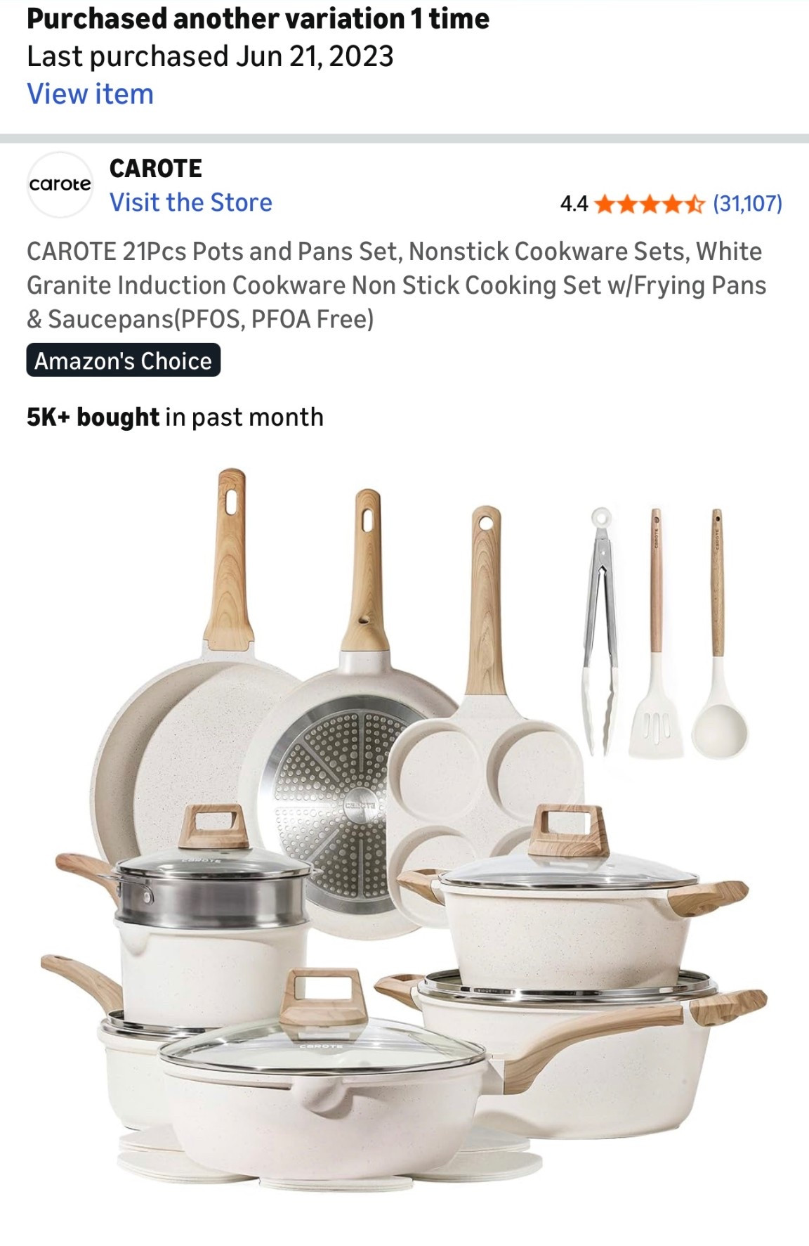 I SWEAR by these pots and pans. So durable and beautiful! On sale for $124 originally $189!!!

#LTKSaleAlert #LTKWedding #LTKFamily