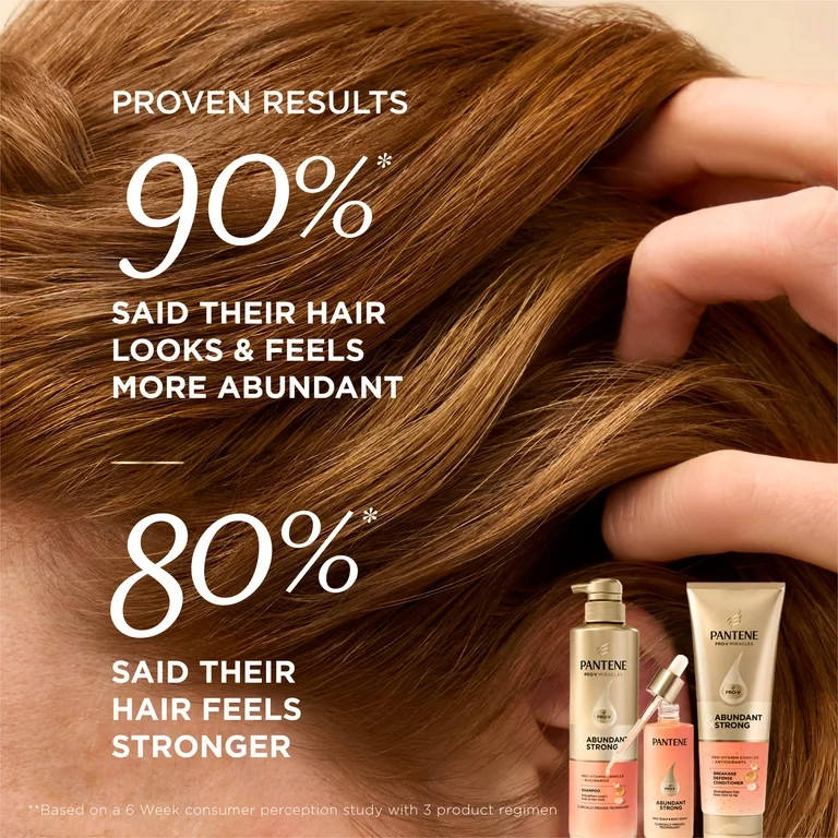 Pantene Conditioner Abundant & Strong with Pro-Vitamin B5 and Antioxidants 8 fl oz | Walmart (US)