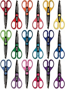 Better Office Products 18 Piece Decorative Edge Craft Scissors, 18 Colors and Edge Designs, 6 Inc... | Amazon (US)