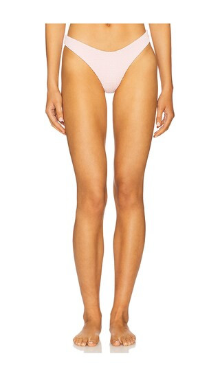 Gene Bikini Bottom in Textured Pink | Revolve Clothing (Global)