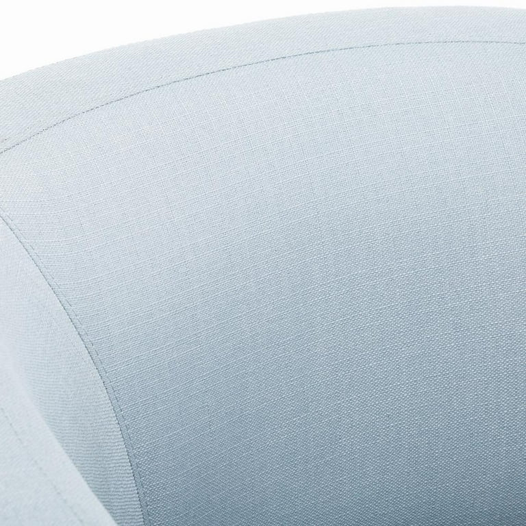 Infinity Sky Blue Polyester Fabric Swivel and Rocker Barrel Accent Chair | Walmart (US)