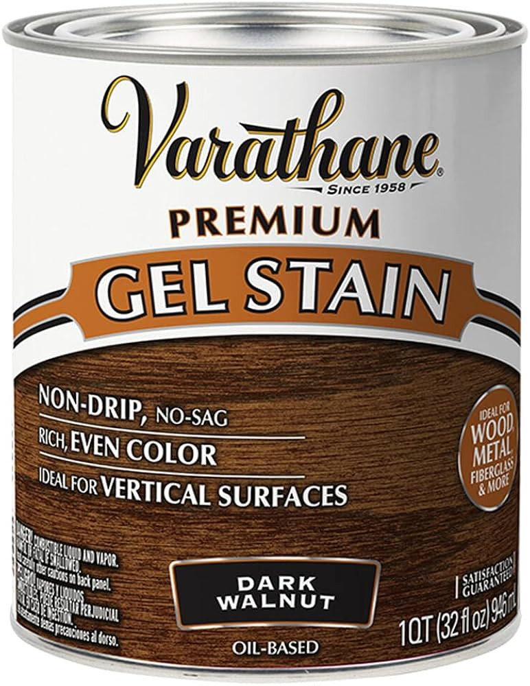 Varathane 358301 Premium Gel Stain, Quart, Dark Walnut | Amazon (US)
