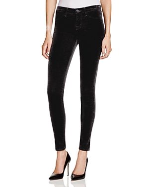 J Brand Skinny Velvet Jeans in Black | Bloomingdale's (US)