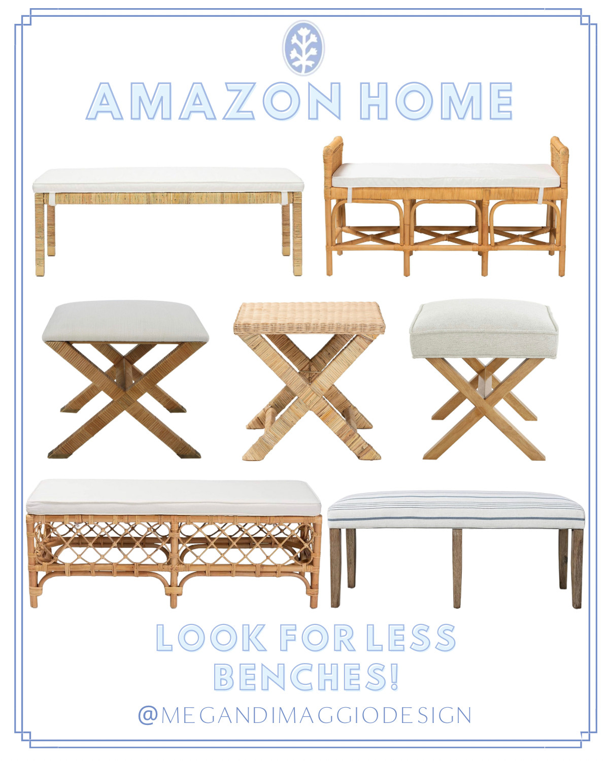 Favorite Amazon Designer inspired benches!! Whether it’s for the end of the bed or an entryway,... | Amazon (US)