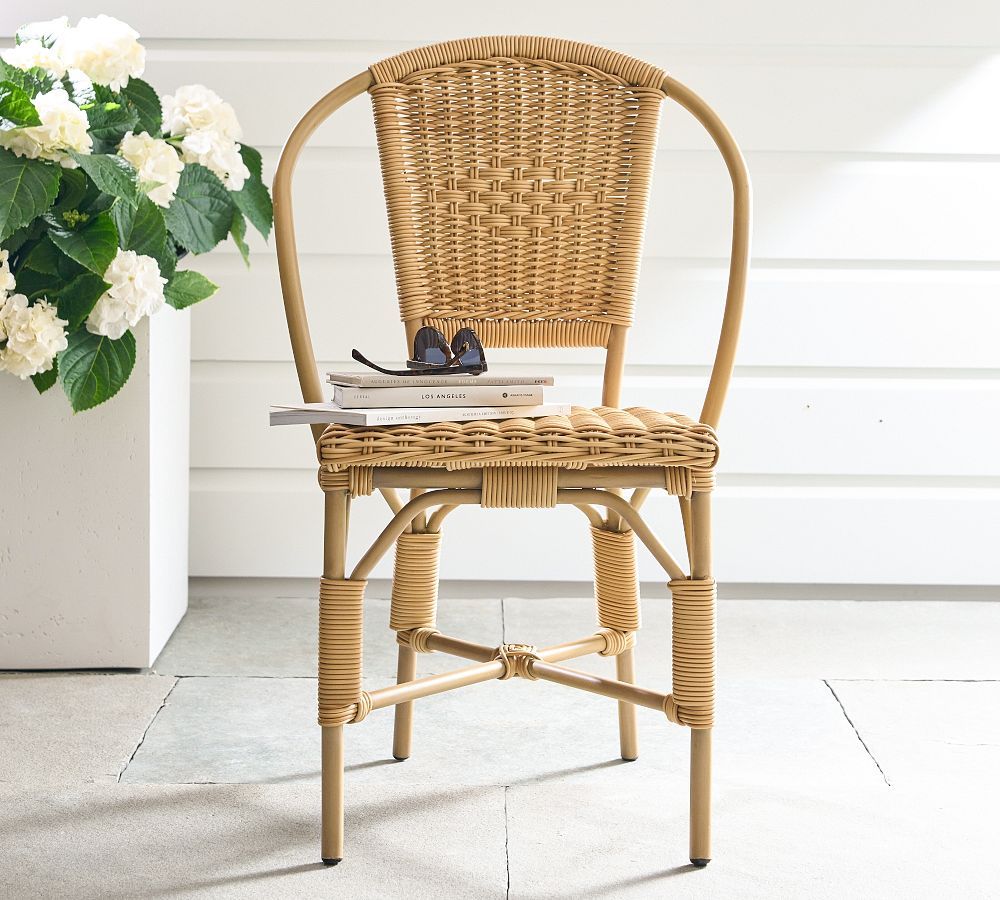 Westport Wicker Outdoor Dining Outdoor Bistro Chair | Pottery Barn (US)