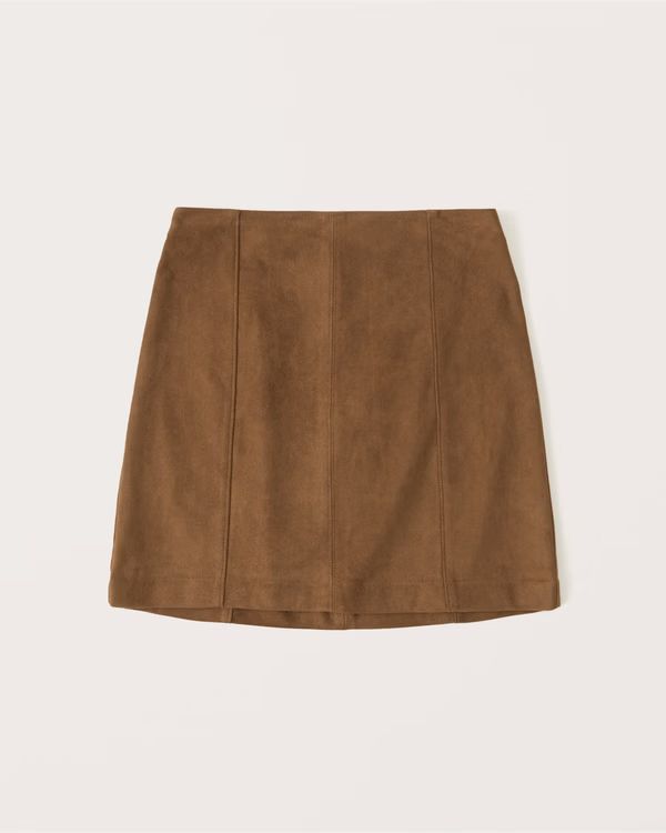 Women's Vegan Suede Mini Skirt | Women's Up To 50% Off Select Styles | Abercrombie.com | Abercrombie & Fitch (US)