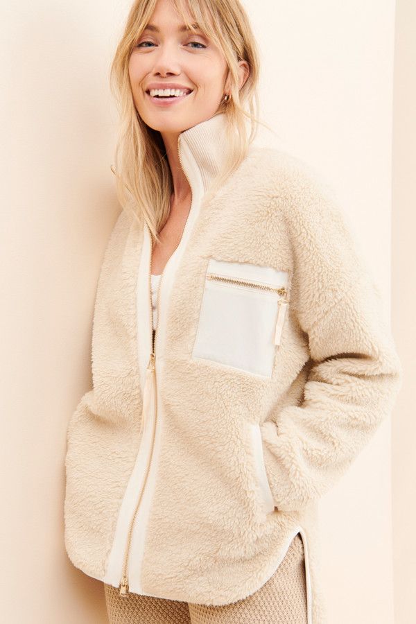 Marney Fuzzy Jacket | Nuuly