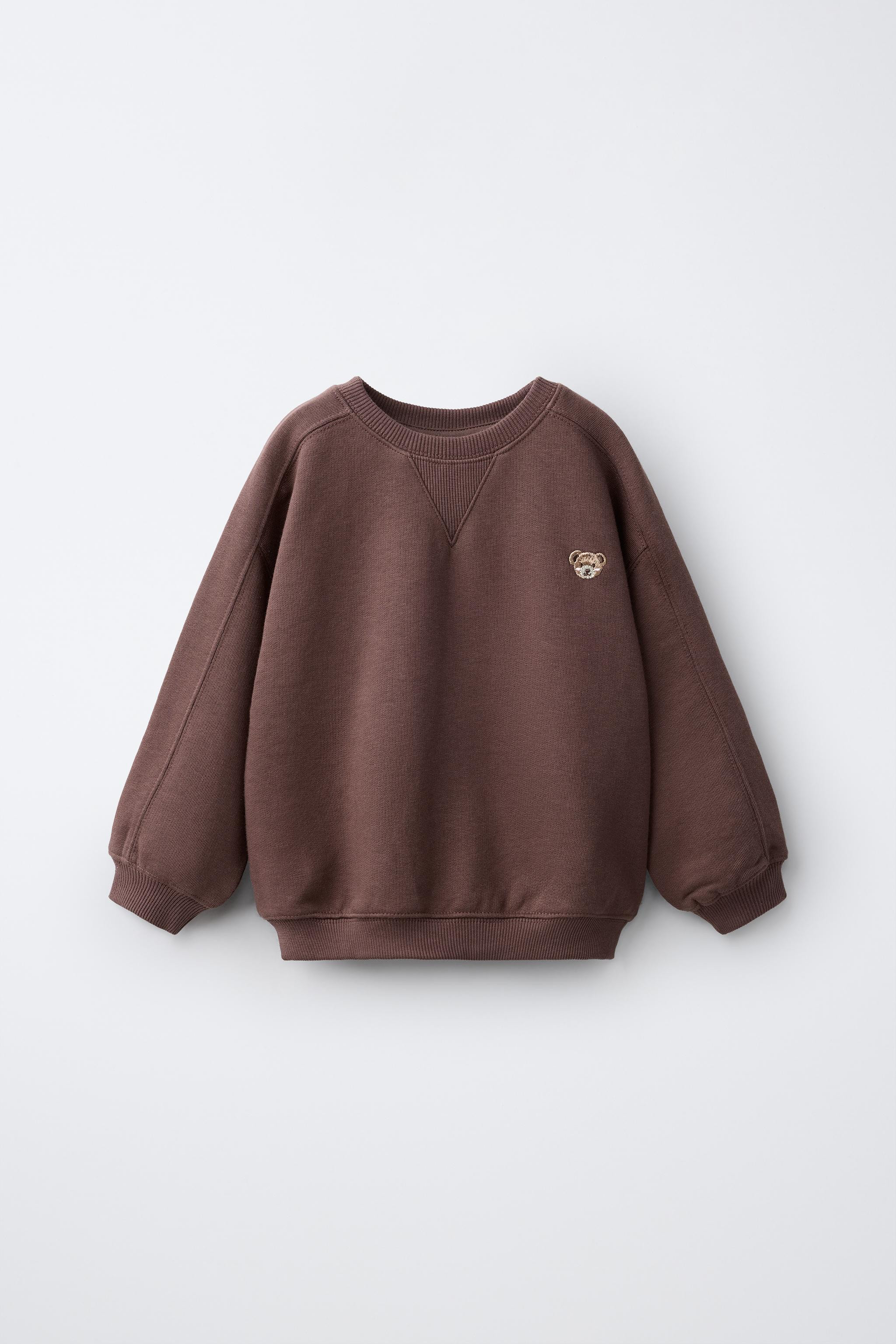 BEAR EMBROIDERED SWEATSHIRT | Zara US