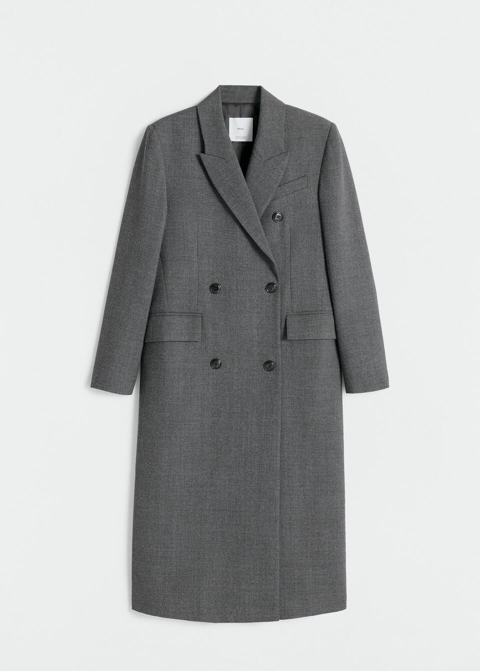 Double-breasted wool coat -  Women | Mango USA | MANGO (US)