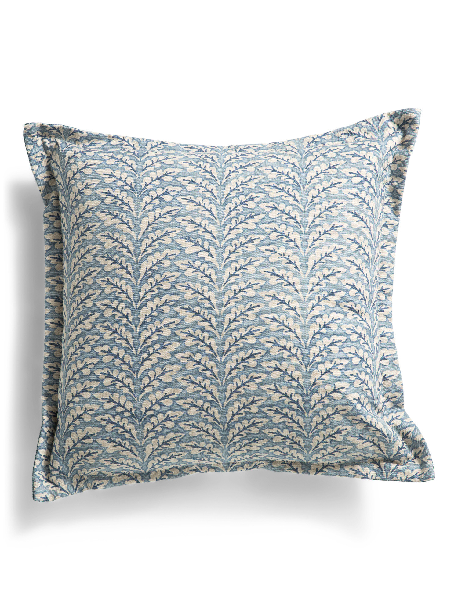 Made In Usa 22x22 Linen Cotton Blend Leaf Pillow | TJ Maxx