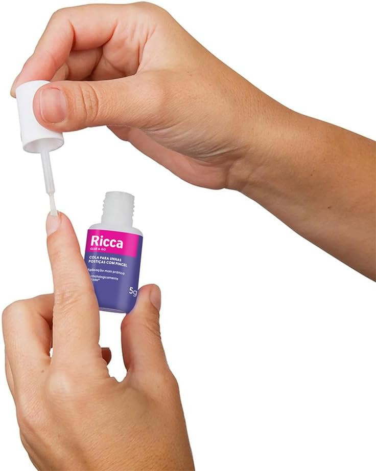 Ricca Cola Para Unhas Postiças Com Pincel | Amazon (BR)