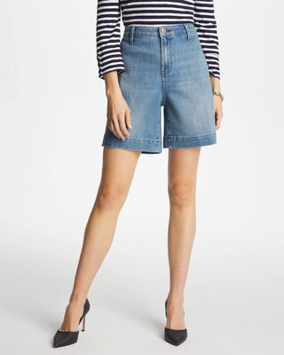Women's Denim Trousers Shorts in Monaco Indigo | Chico's | Chico's