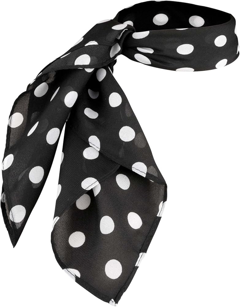 Hip Hop 50's Shop 1950s Chiffon Scarf Square Vintage Retro Sheer Neck Hair Tie Women Girls | Amazon (US)